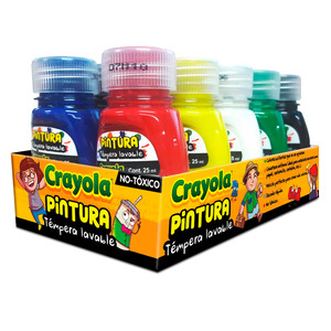 Juego de Pinturas Acrílicas Politec Colores surtidos 12 piezas más pincel  10 ml | Office Depot Mexico