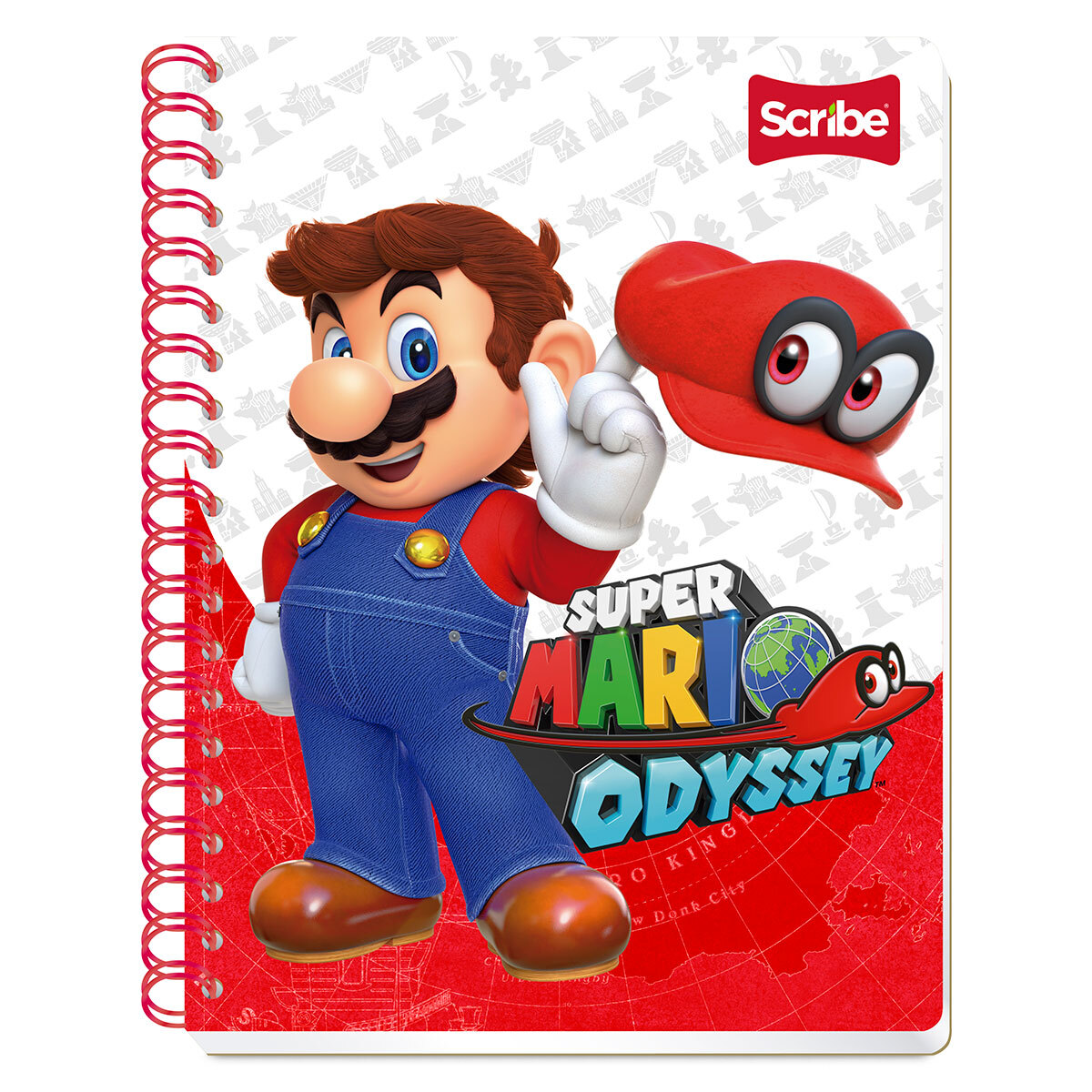 Cuaderno Profesional Scribe Mario Bros Cuadro Chico 100 Hojas Office