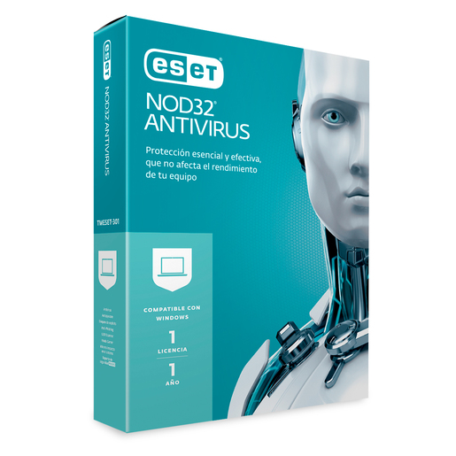 Antivirus Eset Nod32 Licencia 1 año PC Laptop | Office Depot Mexico