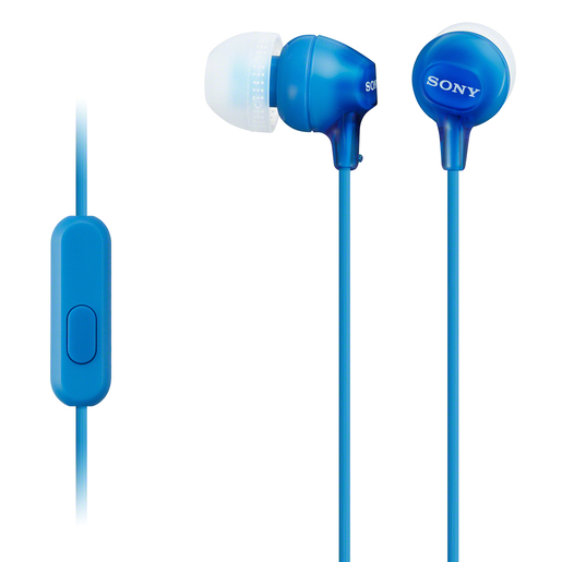 Audífonos Sony MDREX14AP In ear Plug  mm Azul | Office Depot Mexico