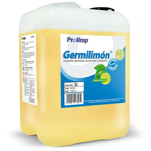 Limpiador Líquido Desinfectante Prolimp Germilimón Limón 5 L | Office Depot  Mexico