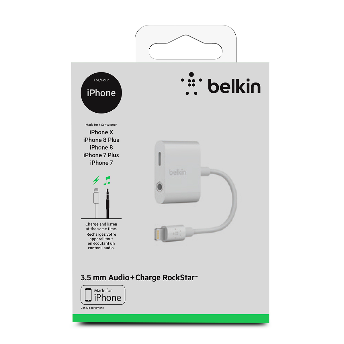 Adaptador  mm Lightning Belkin Blanco | Office Depot Mexico