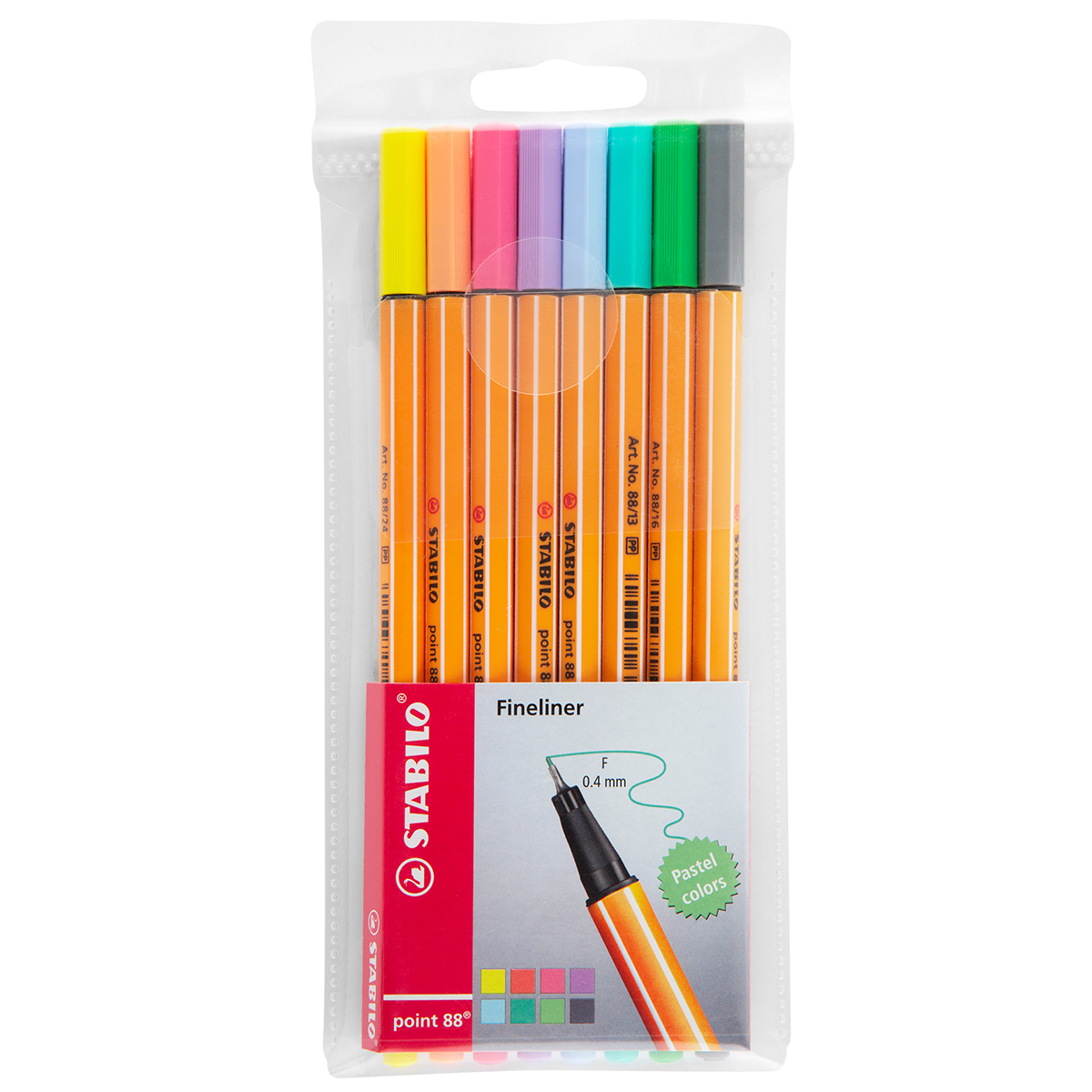 ROTULADOR STABILO POINT 88 (PASTEL, 8 PZS.) | Office Depot Mexico