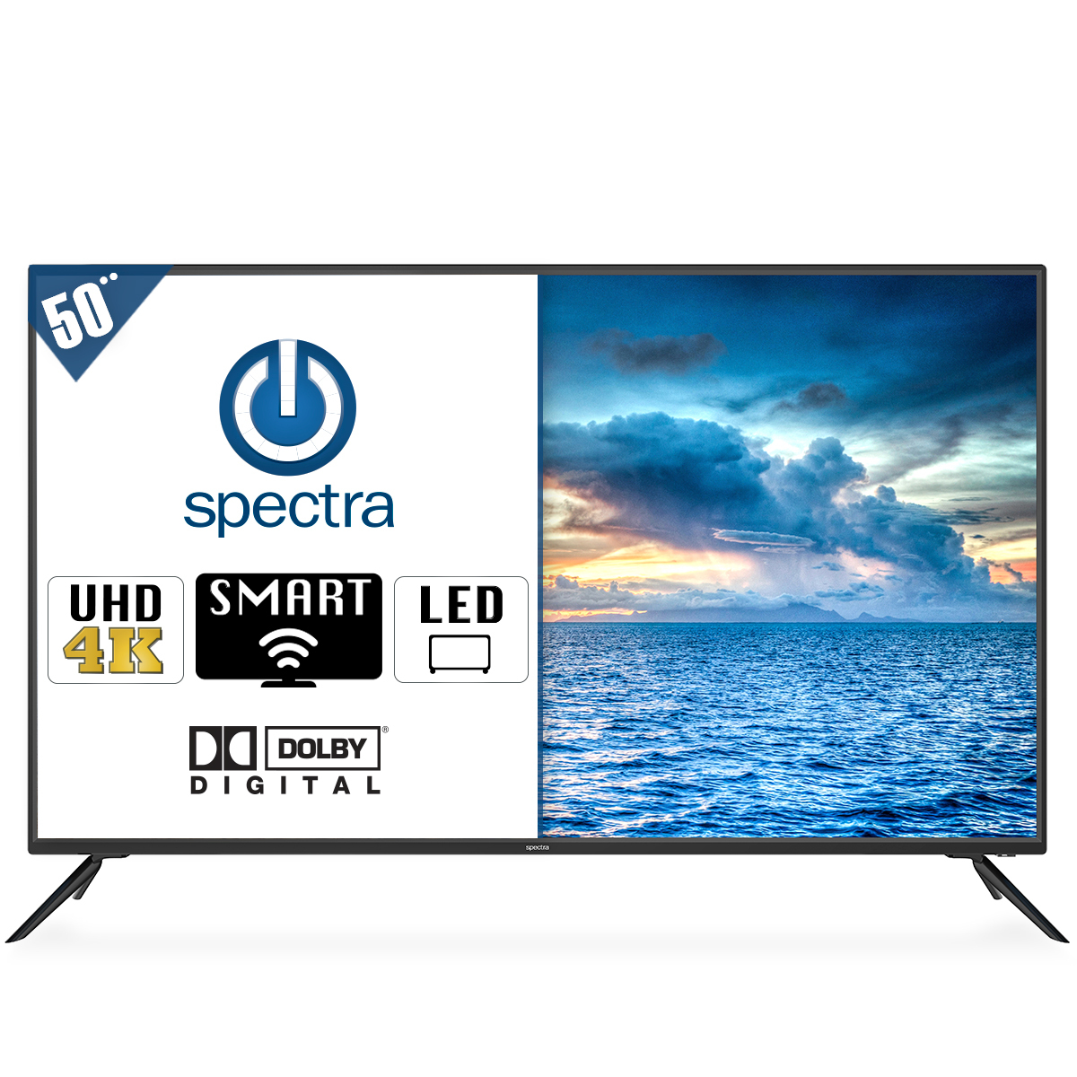 Samsung Pantalla De 50 Plana Ultra Hd 4k Smart Tv Un50ru7400fxz Negro