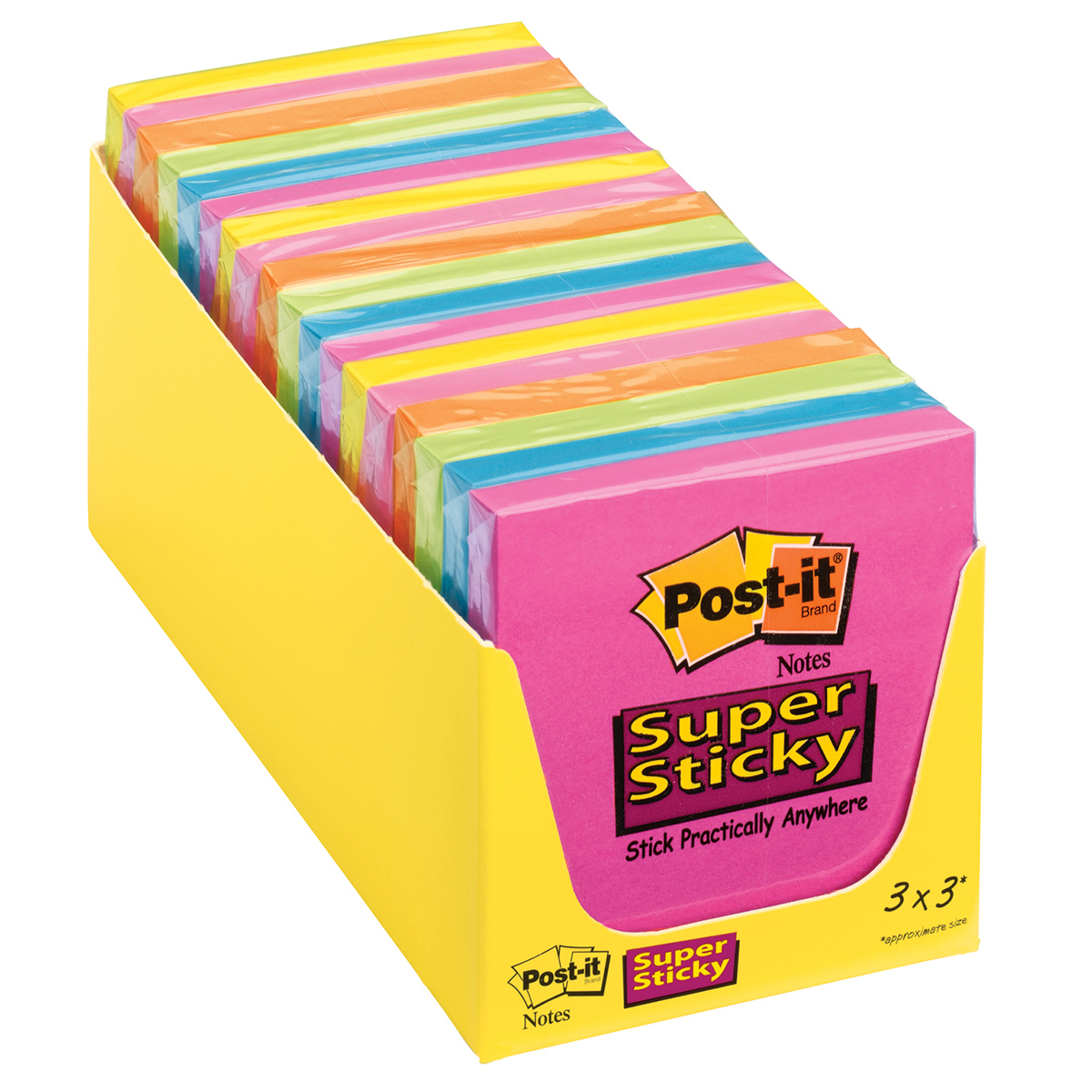 Notas Adhesivas 3m Post It Super Sticky Colores Surtidos 76 X 76 Cm Office Depot Mexico 5404