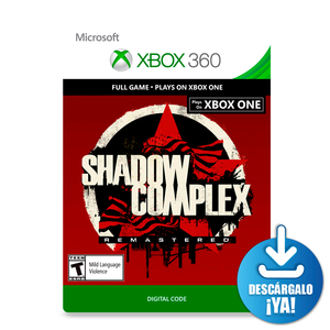 Shadow Complex Remastered / Xbox One / Xbox 360 / Juego completo / Código digital / Descargable