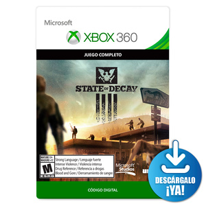 State of Decay / Xbox 360 / Xbox One / Juego completo / Código digital / Descargable